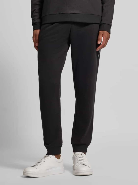 Zdjęcie produktu Spodnie dresowe o kroju regular fit z mieszanki bawełny Tommy Hilfiger Czarny