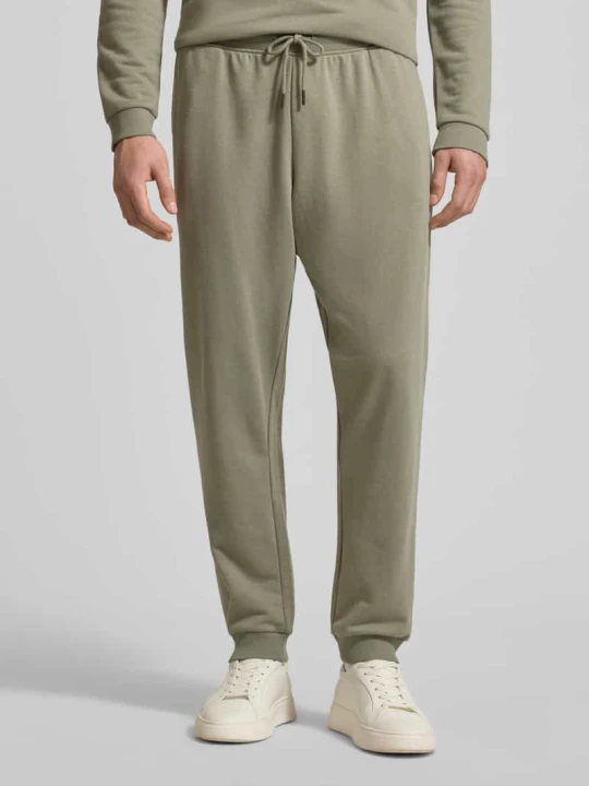 Zdjęcie produktu Spodnie dresowe o kroju regular fit z mieszanki bawełny Tommy Hilfiger Khaki