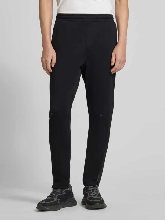 Zdjęcie produktu Spodnie dresowe o kroju regular fit z szybkoschnącego materiału model „HICON ACTIVE” Boss Czarny