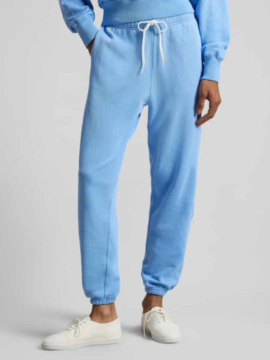 Zdjęcie produktu Spodnie dresowe o kroju relaxed fit z czystej bawełny Polo Ralph Lauren Jasnoniebieski