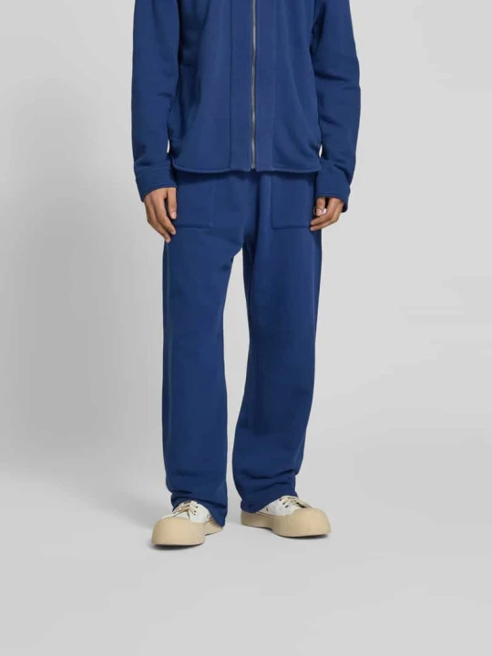 Zdjęcie produktu Spodnie dresowe o kroju straight fit z detalem z logo Kenzo Ciemnoniebieski