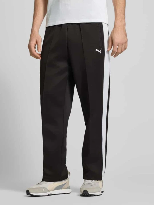 Zdjęcie produktu Spodnie dresowe o kroju regular fit z wyhaftowanym logo Model 'Always On' Puma Czarny