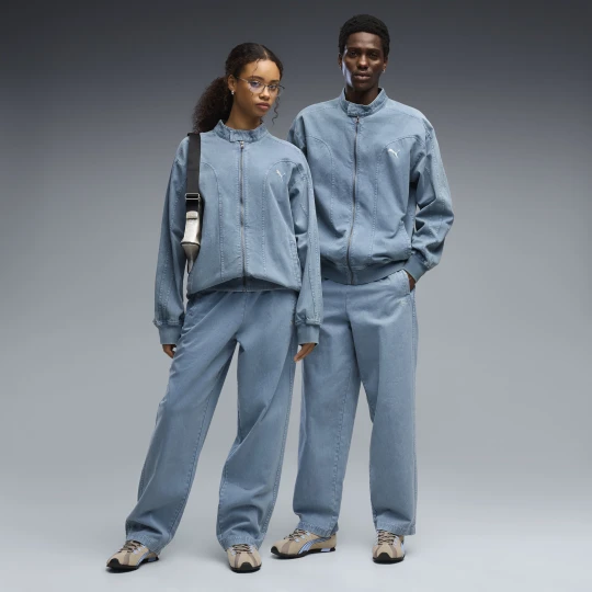 Zdjęcie produktu Spodnie dresowe unisex o luÅºnym kroju FUTURE.PUMA.ARCHIVE Washed Twill, Akcesoria, Niebieski