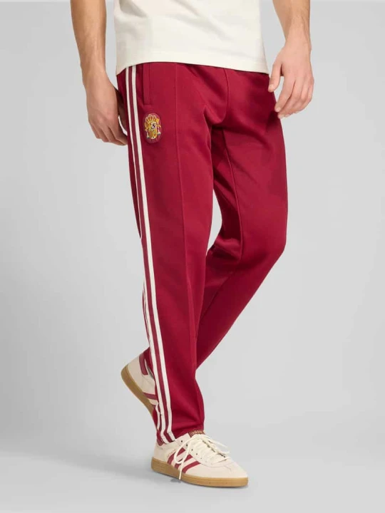 Zdjęcie produktu Spodnie dresowe w kroju regular fit z dodatkiem bawełny adidas Originals Bordowy
