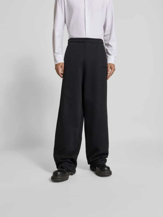 Zdjęcie produktu Spodnie dresowe z detalem z logo Vetements Czarny