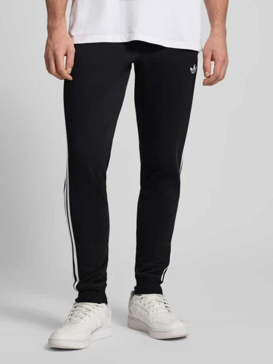 Zdjęcie produktu spodnie dresowe z elastycznym pasem adidas Originals Czarny
