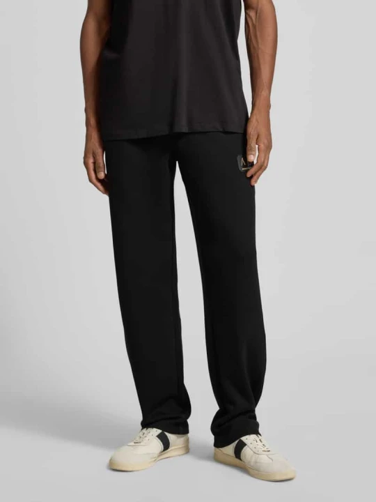 Zdjęcie produktu Spodnie dresowe z elastycznym ściągaczem Armani Exchange Czarny