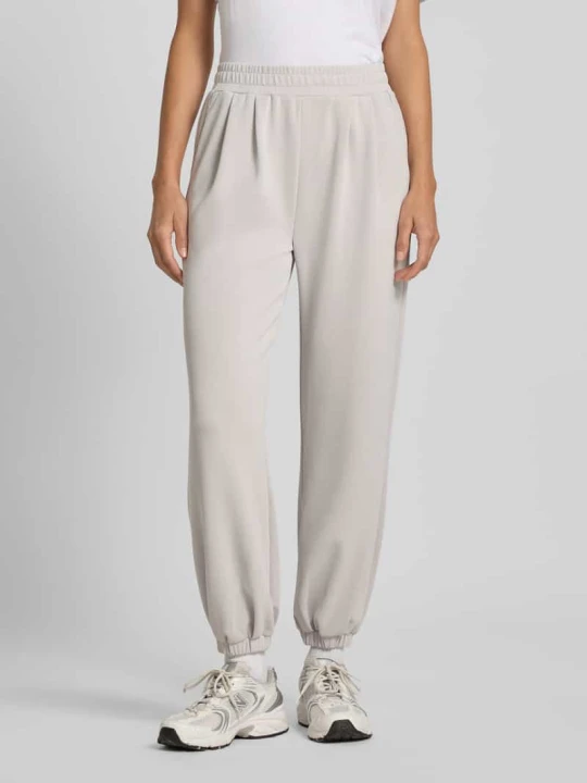 Zdjęcie produktu Spodnie dresowe z elastycznym ściągaczem EA7 Emporio Armani Jasnoszary