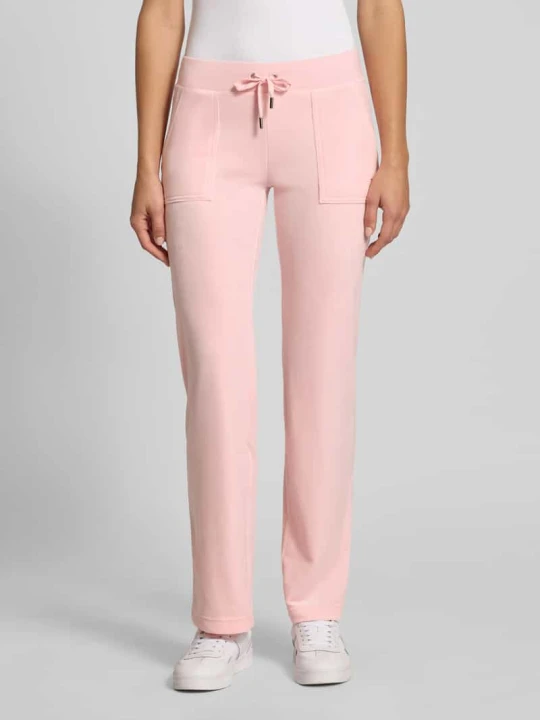 Zdjęcie produktu Spodnie dresowe z elastycznym ściągaczem Juicy Couture Różowy