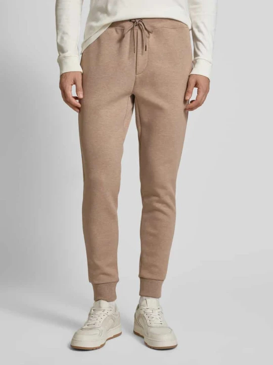 Zdjęcie produktu Spodnie dresowe o kroju regular fit z dodatkiem bawełny Polo Ralph Lauren Beżowy melanż