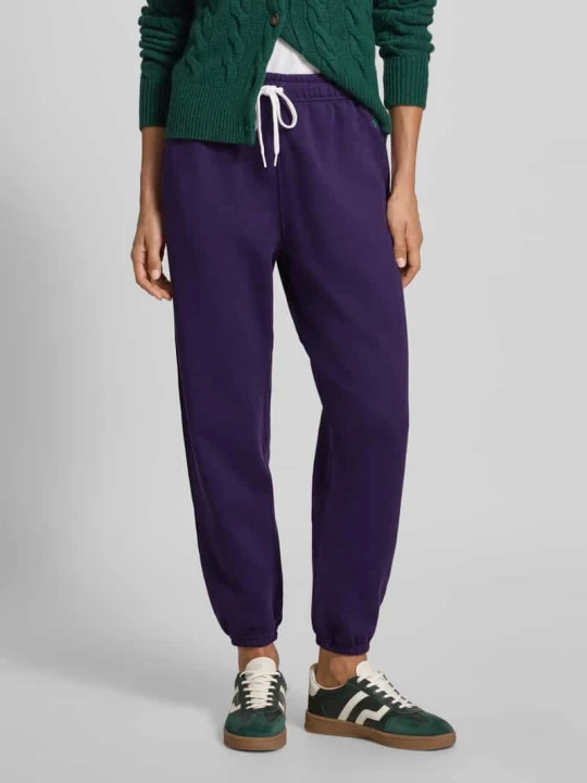 Zdjęcie produktu Spodnie dresowe z elastycznym ściągaczem Polo Ralph Lauren Jasnośliwkowy