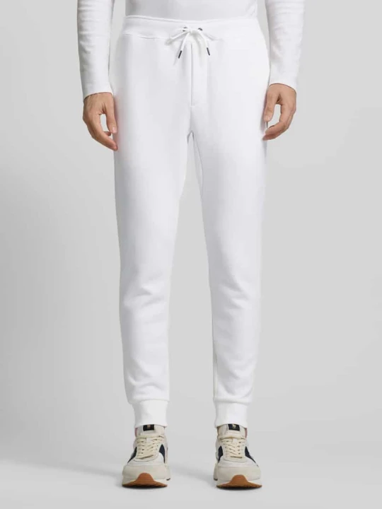 Zdjęcie produktu Spodnie dresowe o kroju regular fit z mieszanki bawełny Polo Ralph Lauren Złamany biały