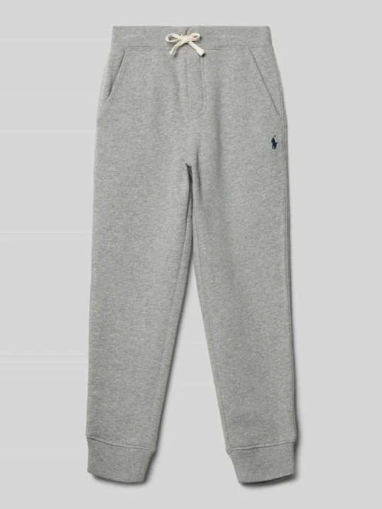 Zdjęcie produktu spodnie dresowe z elastycznym pasem Polo Ralph Lauren Średnioszary melanż