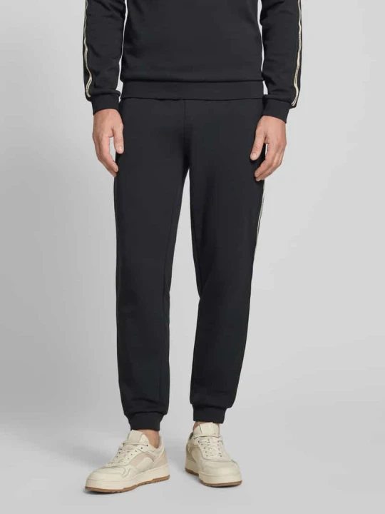 Zdjęcie produktu Spodnie dresowe z Mieszanka bawełny EA7 Emporio Armani Czarny