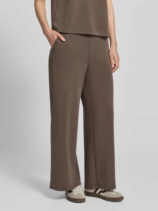 Zdjęcie produktu Spodnie dresowe z szerokimi nogawkami z elastycznym pasem model 'Helle' My Essential Wardrobe