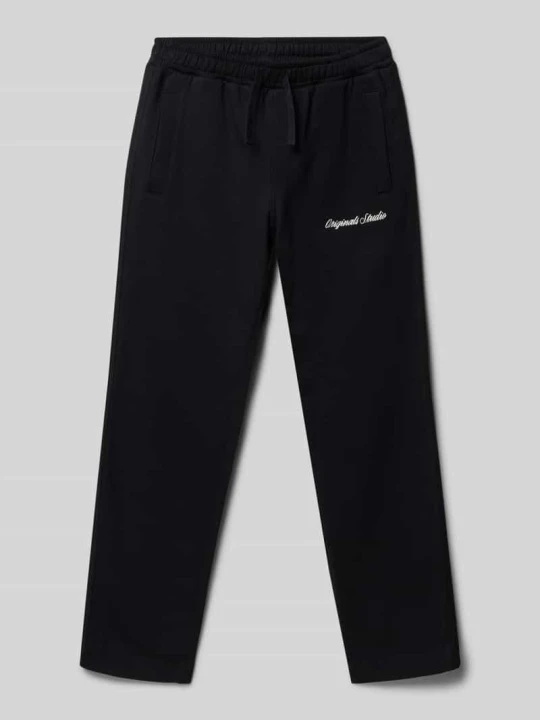 Zdjęcie produktu Spodnie dresowe z wpuszczanymi kieszeniami model ‘KANE’ Jack&Jones Czarny