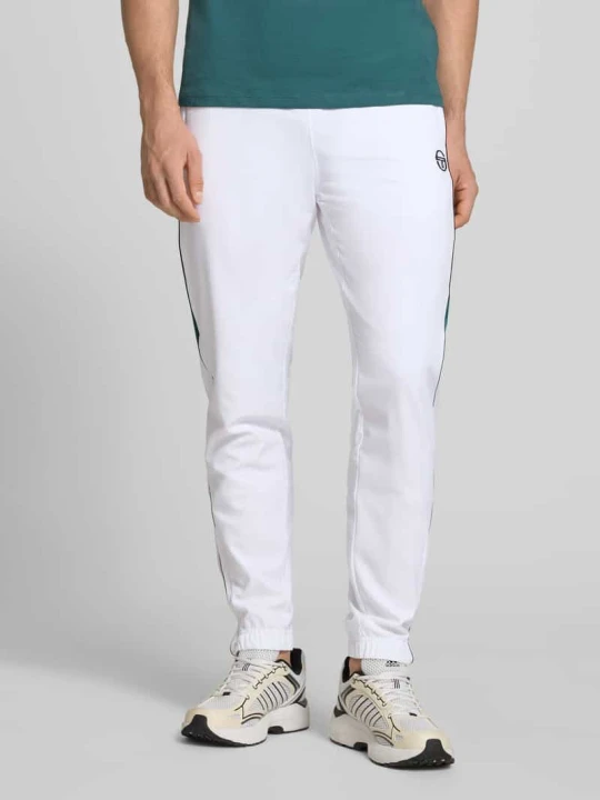 Zdjęcie produktu Spodnie dresowe z wyhaftowanym logo model 'CASPIO' Sergio Tacchini Biały
