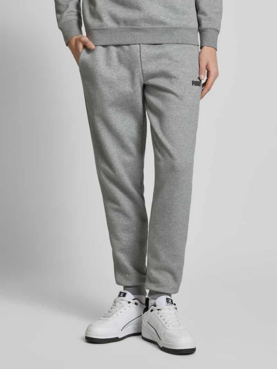Zdjęcie produktu Spodnie dresowe z wyhaftowanym logo Puma Średnioszary melanż