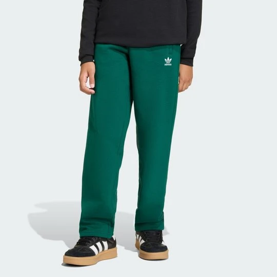 Zdjęcie produktu Spodnie dziecięce Wide Leg Fleece Adidas Collegiate Green