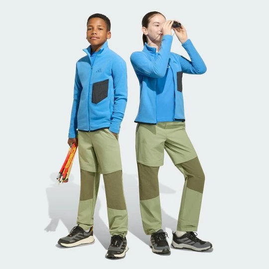 Zdjęcie produktu Spodnie dziecięce z odpinanymi nogawkami Terrex Multi CLIMA365 Adidas Tent Green