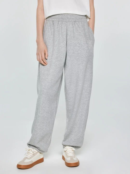 Zdjęcie produktu spodnie dziewczęce dresowe jasnoszare monara 901 Big Star SZARY