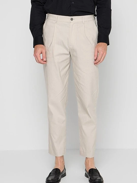 Zdjęcie produktu Spodnie garniturowe Calvin Klein beżowy