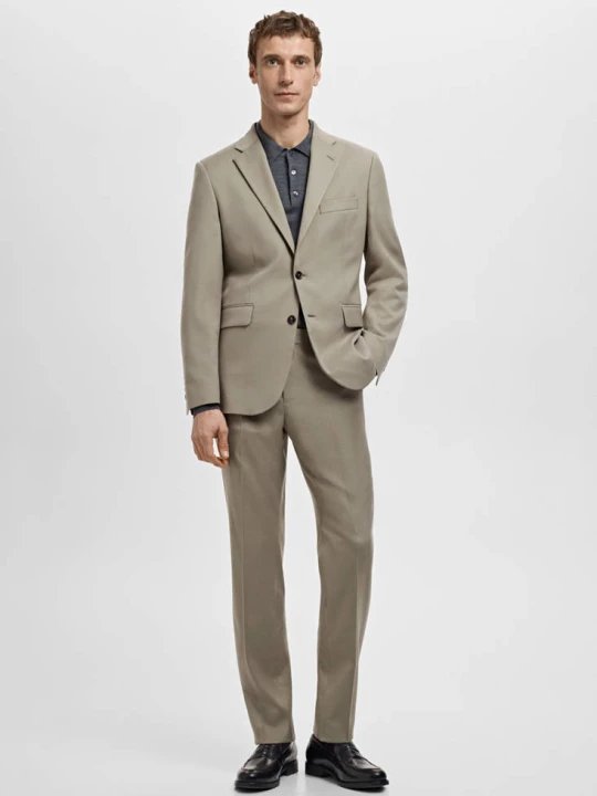 Zdjęcie produktu Spodnie garniturowe Milan slim fit norkowy szary - Mężczyzna - - MANGO MAN