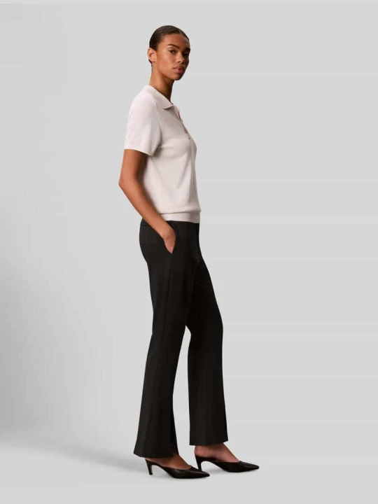 Zdjęcie produktu Spodnie garniturowe o kroju regular fit z dodatkiem wiskozy Calvin Klein Czarny