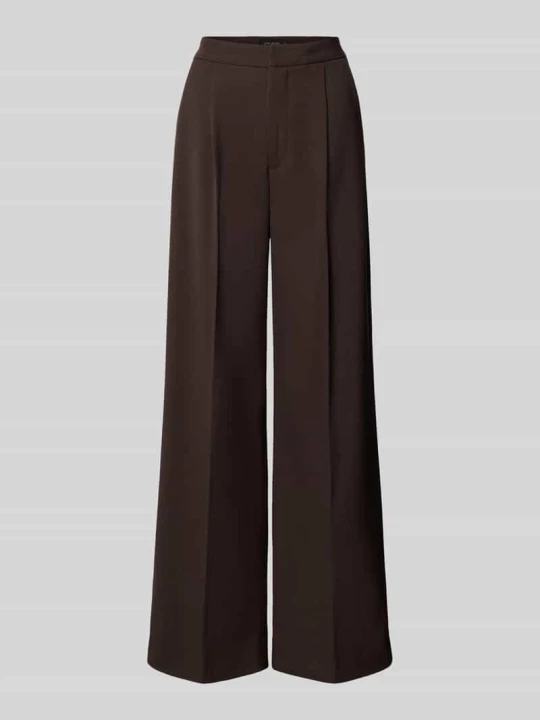 Zdjęcie produktu Spodnie garniturowe o kroju relaxed fit z dodatkiem wiskozy model 'TAILOR' CPH MUSE Ciemnobrązowy