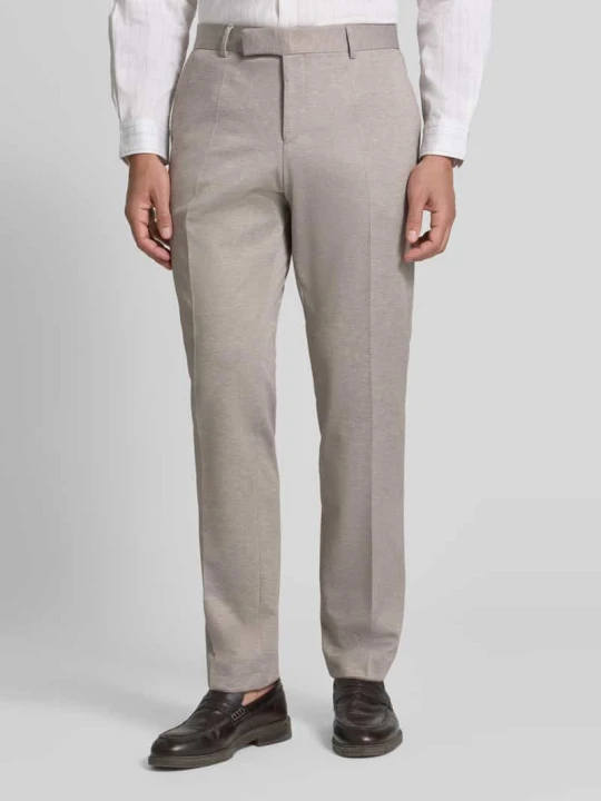 Zdjęcie produktu Spodnie garniturowe o kroju slim fit z dodatkiem wiskozy model 'H-Genius-J-263' Boss Beżowy