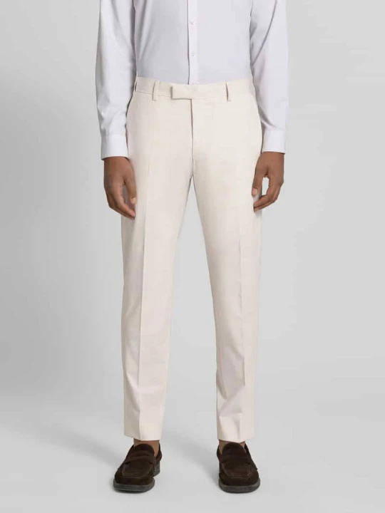 Zdjęcie produktu Spodnie garniturowe o kroju slim fit z dodatkiem wiskozy model 'MELWIN' Strellson Złamany biały