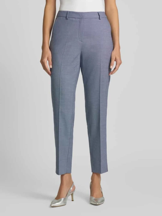Zdjęcie produktu Spodnie garniturowe o kroju slim fit z kantami comma Niebieski