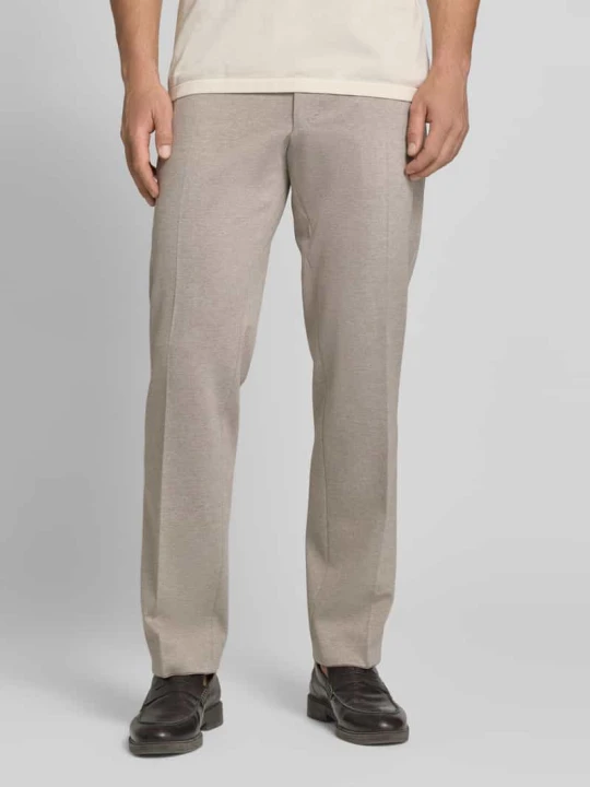 Zdjęcie produktu Spodnie garniturowe o kroju slim fit z kantami model 'Brad' JOOP! Beżowy