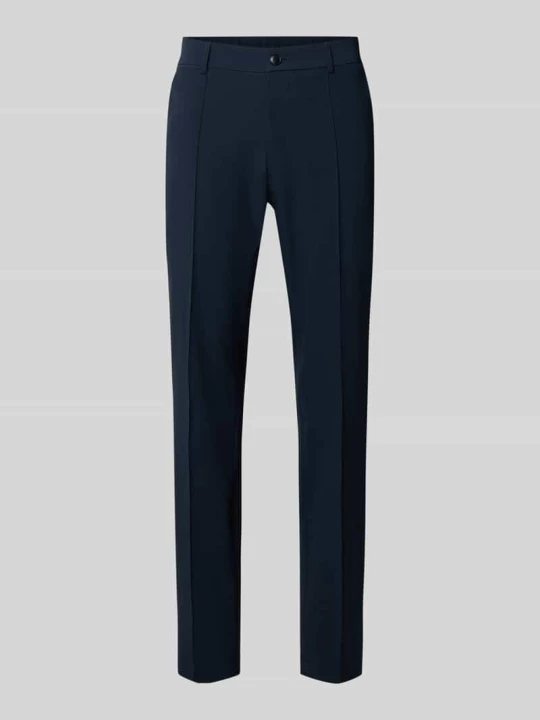 Zdjęcie produktu Spodnie garniturowe o kroju slim fit z tkaniny performance-stretch model 'P-Genius-CW-WG-263F' Boss Granatowy