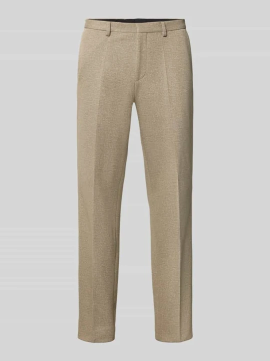 Zdjęcie produktu Spodnie garniturowe o kroju super slim fit z dodatkiem wiskozy model 'Hesten263X-H' Hugo Beżowy