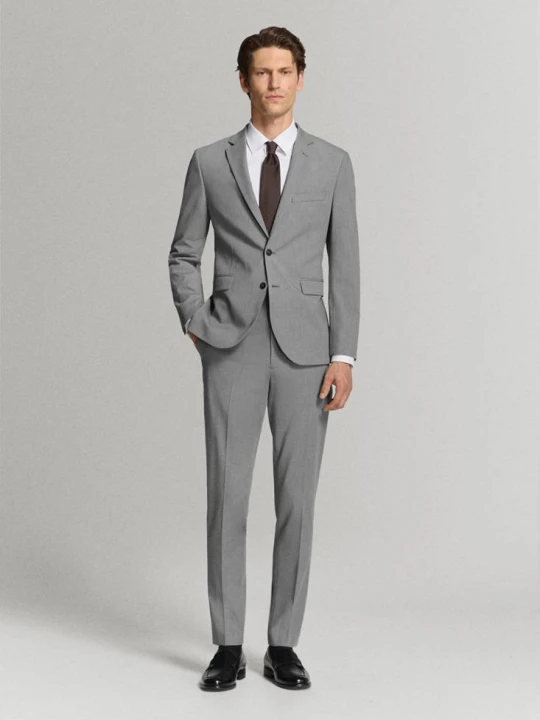 Zdjęcie produktu Spodnie garniturowe París super slim fit szary - Mężczyzna - - MANGO MAN