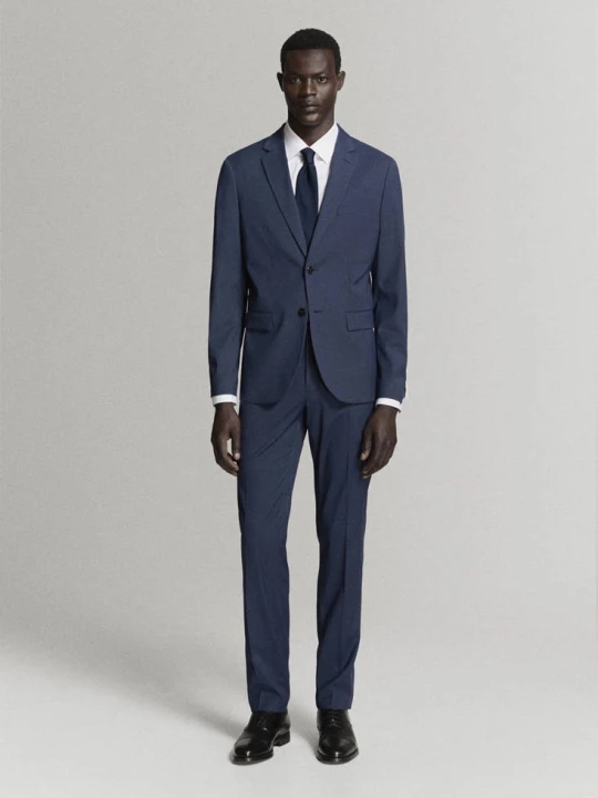 Zdjęcie produktu Spodnie garniturowe París super slim fit atramentowy - Mężczyzna - - MANGO MAN