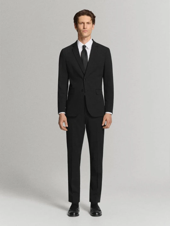 Zdjęcie produktu Spodnie garniturowe París super slim fit czarny - Mężczyzna - - MANGO MAN