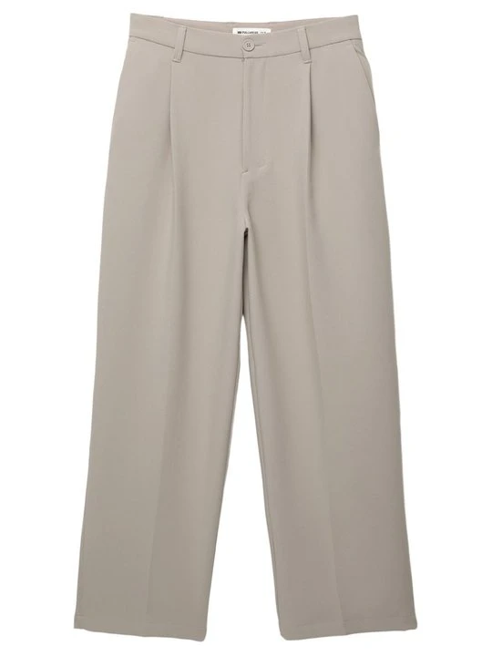 Zdjęcie produktu Spodnie garniturowe PULL&BEAR taupe