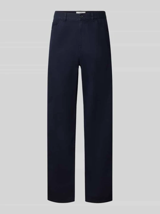Zdjęcie produktu Spodnie garniturowe z kantami model 'Como Solid Slack Pants' Les Deux Niebieski
