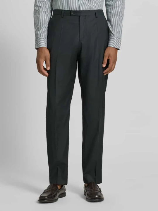 Zdjęcie produktu Spodnie garniturowe z wiskozy o kroju regular fit model 'Chaz' CG - Club of Gents Ciemnozielony