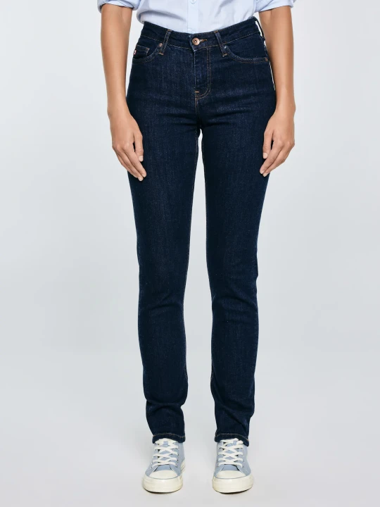 Zdjęcie produktu jeansy damskie z wysokim stanem granatowe katrina high waist 720 Big Star