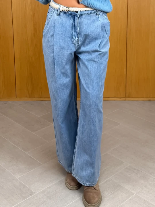 Zdjęcie produktu Spodnie Jeansowe Niebieskie Lan ClothStore