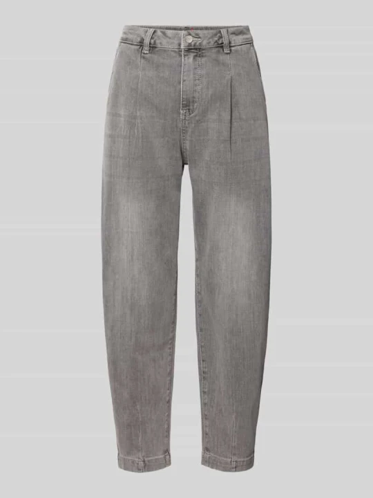 Zdjęcie produktu Spodnie jeansowe o kroju regular fit typu barrel z mieszanki bawełny z dodatkiem wiskozy model 'Ballon Str Denim' Buena Vista Jasnoszary