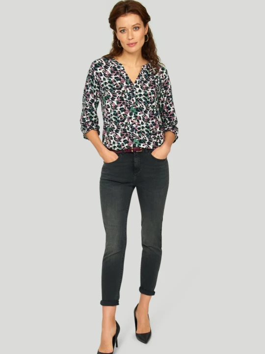 Zdjęcie produktu Spodnie jeansowe slim-fit, ciemnoszare Greenpoint szary