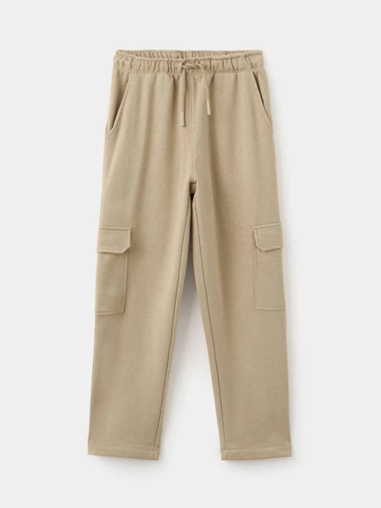 Zdjęcie produktu Spodnie jogger cargo ze sznurkiem średni brązowy - Dzieci - MANGO KIDS