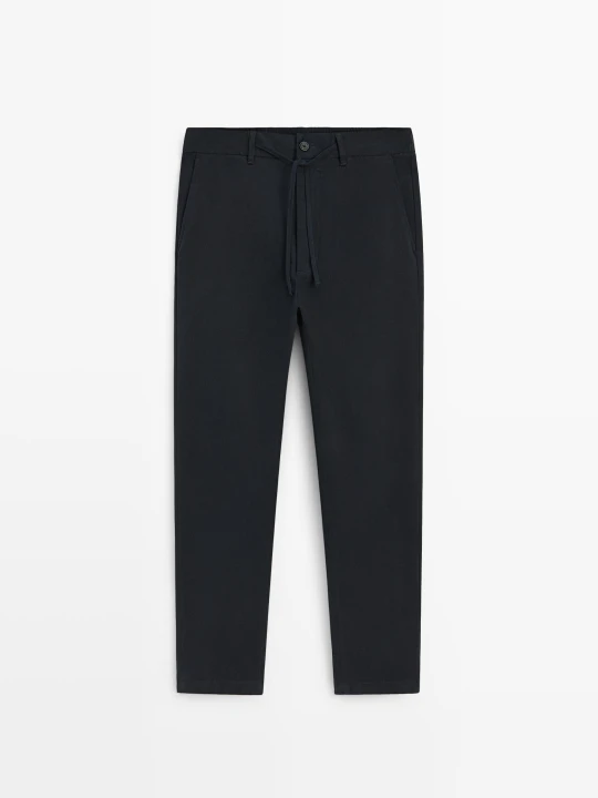 Zdjęcie produktu Spodnie Jogger - Granatowy - Massimo Dutti - Male