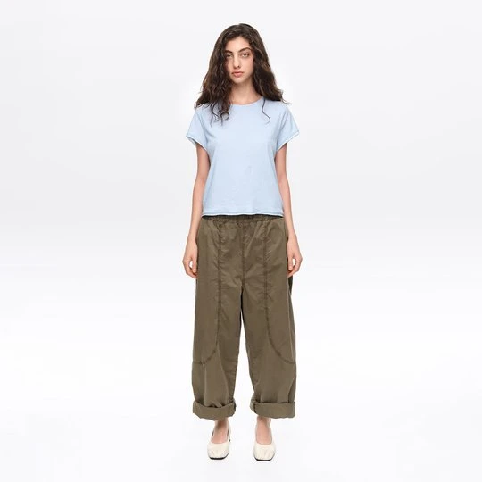 Zdjęcie produktu Spodnie jogger ozdobne przeszycia khaki BIMBA Y LOLA
