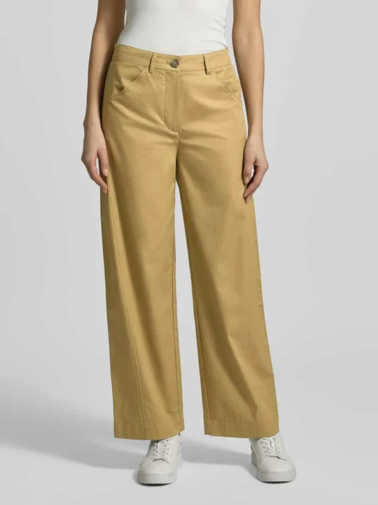 Zdjęcie produktu Spodnie krój wide fit z wpuszczanymi kieszeniami Jake*s Camel