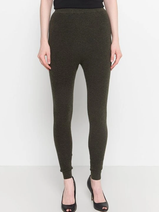 Zdjęcie produktu Spodnie legginsy American Vintage oliwkowy